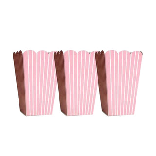 Pale Pink Stripe Treat Boxes | Pink Stripe Treat Boxes | Stripe Treat Boxes | NZ Party Supplies |