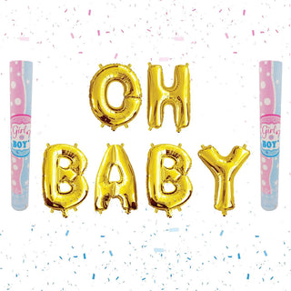 Gender Reveal Confetti Cannon Kit | Gender Reveal Party Supplies NZ