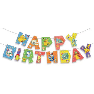 Pokemon Happy Birthday Banner