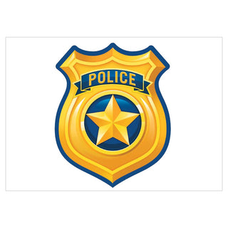 Edible Images | Police Badge Edible Image | Police Cake Decorating Supplies | First Responders Police Party 