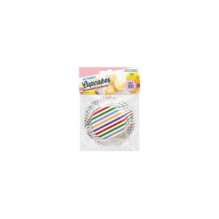 Primary Stripe Cupcake Papers | Cupcake Decorating Supplies NZ