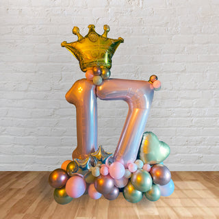 Custom Number Balloon Sculpture - WELLINGTON ONLY