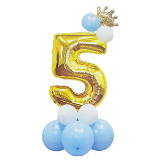 Blue Number 5 Balloon Sculpture Kit