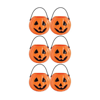 Mini Pumpkin Treat Buckets - 6 Pkt