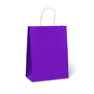 Purple Paper Bag with Handles | Purple Party Supplies NZ