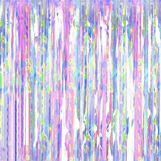 Purple Iridescent Foil Backdrop Curtain - 1m x 2m