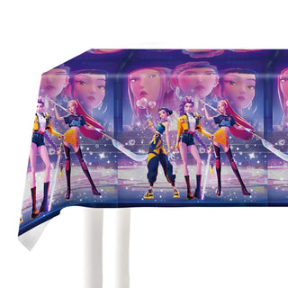 Purple KPop Demon Hunters Tablecover | KPop Demon Hunters Party Supplies NZ