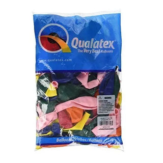 Qualatex Bag of 100 Plain Coloured Balloons