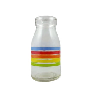 Rainbow Stripe Mini Milk Bottle