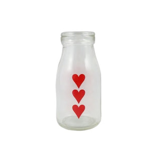 Red Heart Mini Milk Bottle