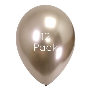 Reflex Champagne Balloons - 12 Pkt