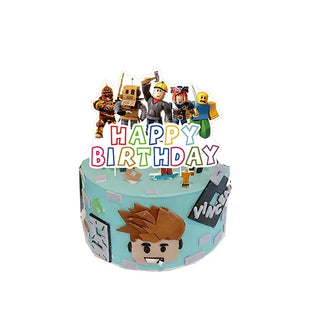 Roblox Happy Birthday Cake Topper