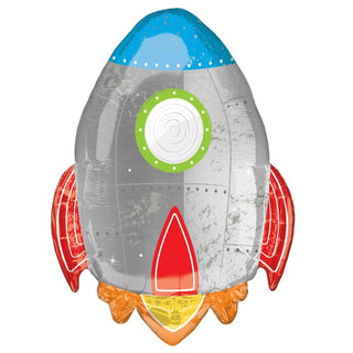 Blast Off Rocket Supershape Foil Balloon