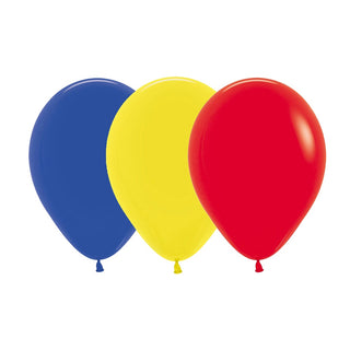 Royal Blue, Yellow & Red Balloons | Superhero Party Supplies NZ