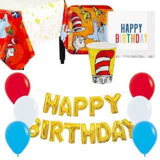 Dr Seuss Cat in the Hat Value Party Pack for 8
