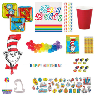 Deluxe Dr Seuss Cat in the Hat Party Pack for 8