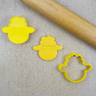 Sheep Cookie Cutter & Debosser Set