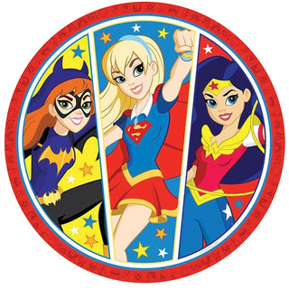Super Hero Girls Round Edible Cake Image | Super Hero Girls Party Supplies NZ