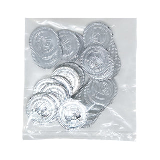 Silver Treasure Coins | Pirate Party Supplies NZ