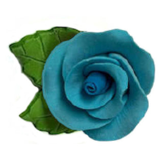 Icing Rose with Leaves | Floral Cake Decorations