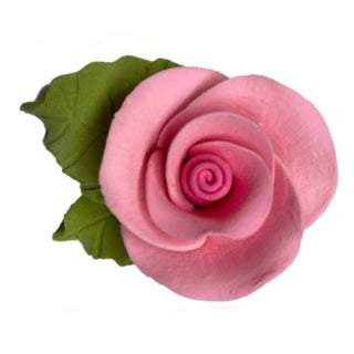 Icing Rose with Leaves | Floral Cake Decorations
