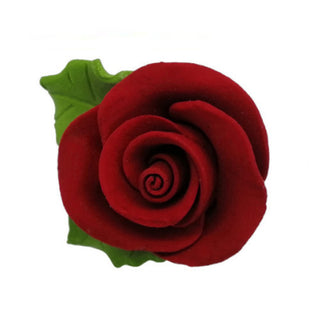 Icing Rose with Leaves | Floral Cake Decorations