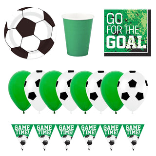 Soccer Football Party Essentials Pack for 10