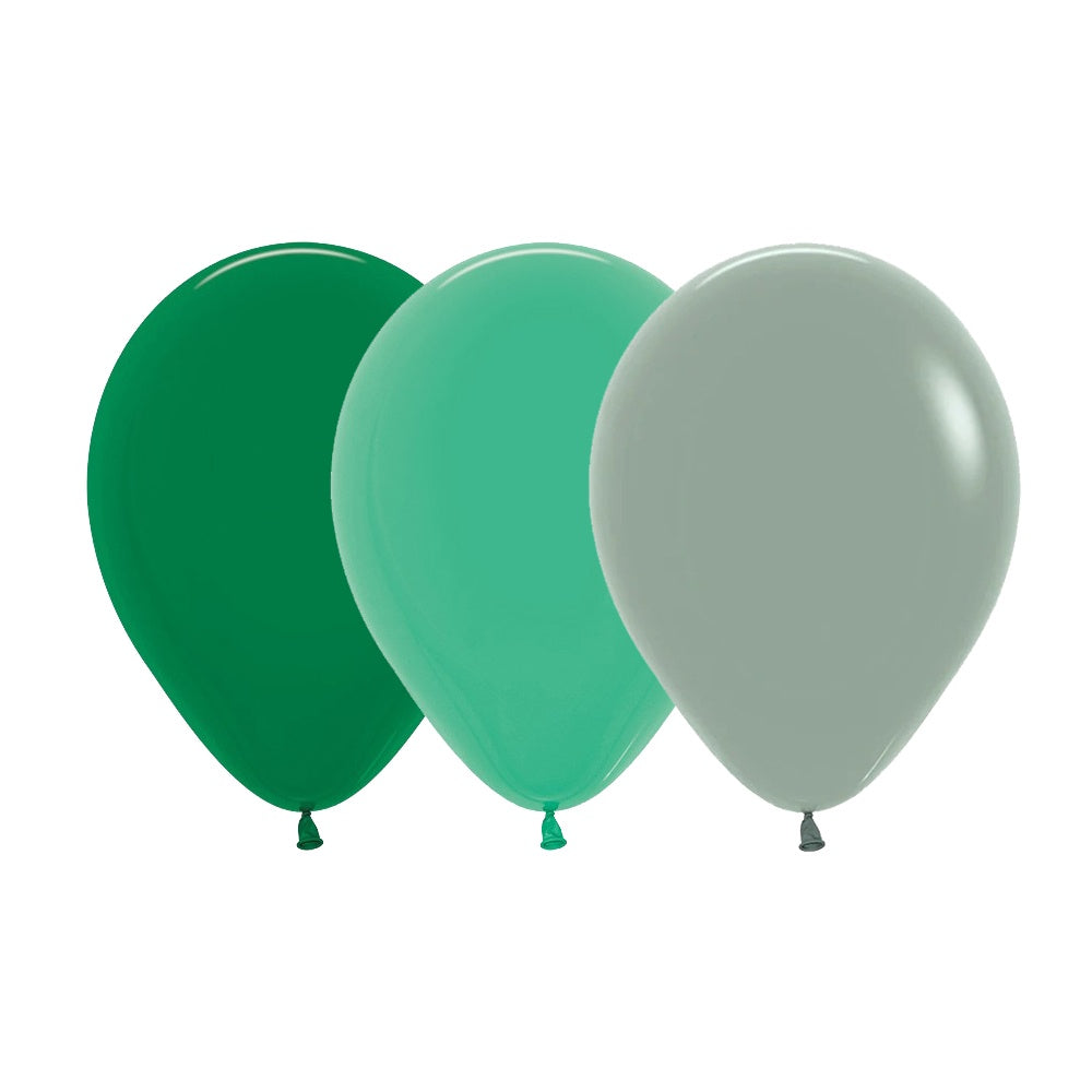 Soft Green Balloons - 12 Pkt NZ – Build a Birthday NZ