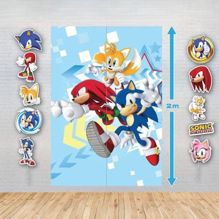 Sonic the Hedgehog Photo Backdrop & Props | Sonic the Hedgehog Party Supplies NZ