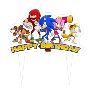 Sonic the Hedgehog Wafer Cake Topper | Sonic the Hedgehog Party Supplies NZ
