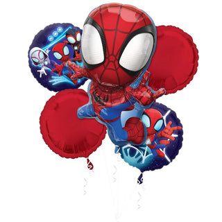 Spidey & His Amazing Friends Balloon Bouquet | Spiderman Party Supplies NZ