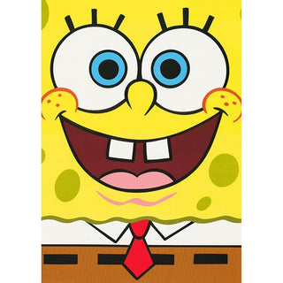 Spongebob Squarepants Face Edible Icing Cake Image - A4 Size
