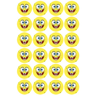 Spongebob Squarepants Edible Icing Cupcake Images