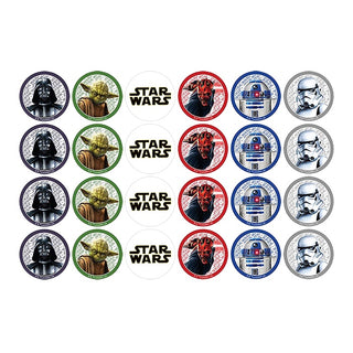 Star Wars Edible Icing Cupcake Images | Star Wars Party Supplies NZ