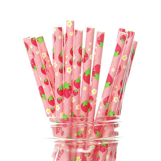 Strawberry Straws - 25 Pkt
