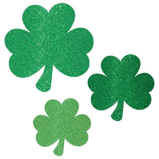 Shamrock Cutout Decorations - 10 Pkt