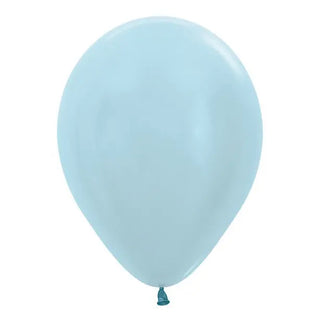 Satin Pearl Blue Balloon | Blue Party Supplies NZ