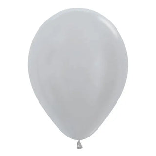Satin Pearl Silver Balloon | Silver Party Supplies NZ