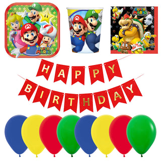 Super Mario Brothers Party Essentials Pack for 8