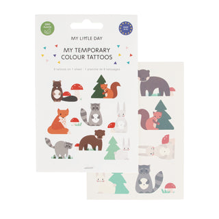 My Little Day Mini Woodland Animals Tattoos | Woodland Party NZ