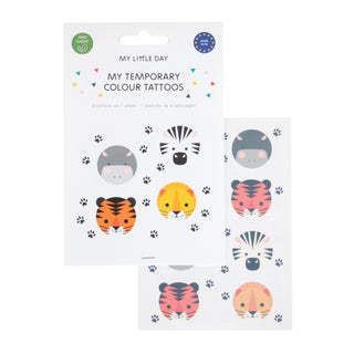 My Little Day Mini Safari Animals Tattoos | Safari Party NZ