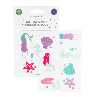 My Little Day Mermaid Tattoos | Mermaid Party NZ