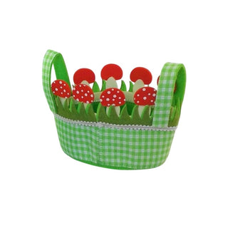 Oval Felt Toadstool Basket