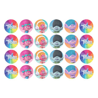 Trolls Edible Icing Cupcake Images