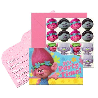Trolls Postcard Invitations | Trolls Party Supplies NZ