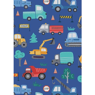 Little Truckers Folded Gift Wrap | Truck Party Supplies NZ