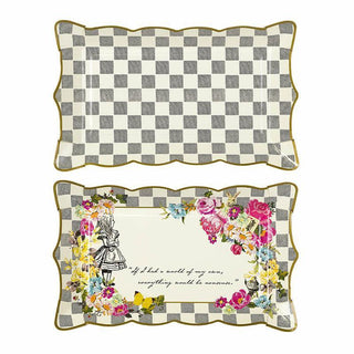 Talking Tables | Truly Alice Checkered Food Platters | Alice in Wonderland Party Supplies NZ