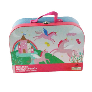 Unicorn Jigsaw Puzzle Suitcase - 40 Pc