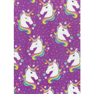 Unicorn Folded Gift Wrap | Unicorn Party Supplies NZ