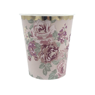 Vintage Floral Cups | Vintage Cups | Floral Cups | Flower Cups | NZ Party Supplies |